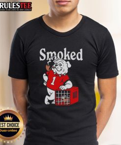 Awesome Georgia Bulldogs vs Tennessee Volunteers smoked t-shirt featuring team logos and vibrant colors for fans.
