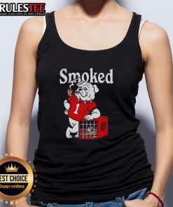 Awesome Georgia Bulldogs vs Tennessee Volunteers smoked tank top featuring team logos and vibrant colors for game day.