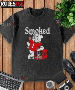 Awesome Georgia Bulldogs vs Tennessee Volunteers smoked washed t-shirt featuring team logos and stylish design.