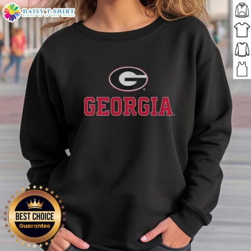 Awesome Georgia logo football team sweatshirt in vibrant colors, perfect for fans and casual wear.