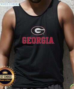 Awesome Georgia Logo Football Team Tank Top featuring bold colors and team emblem, perfect for sports fans and casual wear.