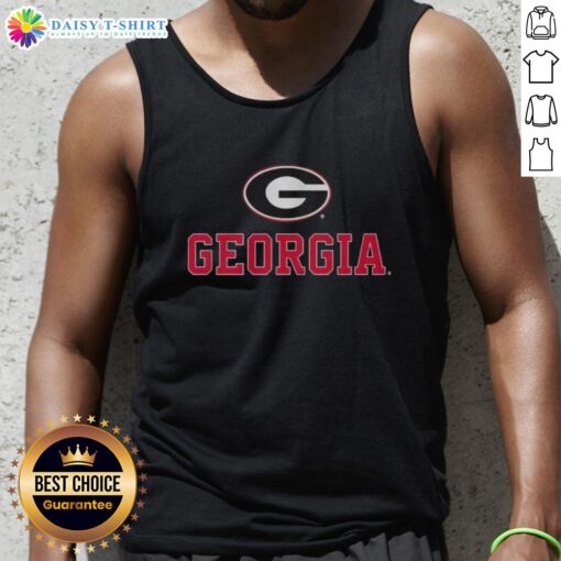 Awesome Georgia Logo Football Team Tank Top featuring bold colors and team emblem, perfect for sports fans and casual wear.