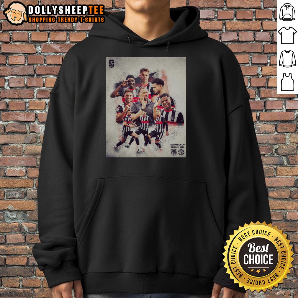 Awesome Grimsby Town Soccer Player Hoodie Awesome Grimsby Town soccer player hoodie featuring team colors and logo, perfect for fans and players.