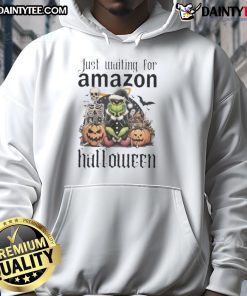 Awesome Grinch Halloween hoodie design, perfect for festive Amazon shoppers looking for unique holiday apparel.