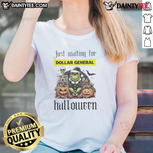 Awesome Grinch Halloween ladies tee from Dollar General, featuring a festive design perfect for holiday celebrations.