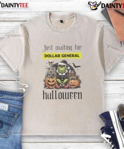 Alt Text: Awesome Grinch Halloween washed t-shirt from Dollar General, featuring a festive design perfect for Halloween celebrations.