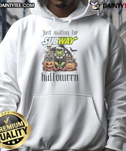 Alt Text: Awesome Grinch hoodie for Halloween, featuring a whimsical design perfect for subway adventures.