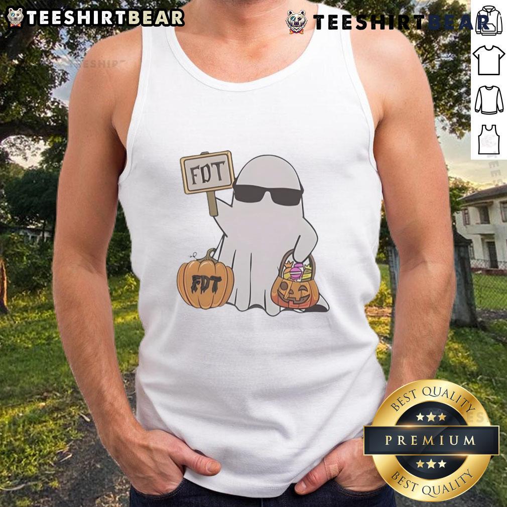 Awesome Halloween Fdt Ghost Tank Top Awesome Halloween FDT Ghost Tank Top featuring a spooky ghost design, perfect for festive celebrations and Halloween parties.