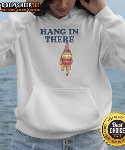 Alt Text: Awesome Hang In There Garfield Hoodie featuring a playful design of Garfield the cat, perfect for cozy days.