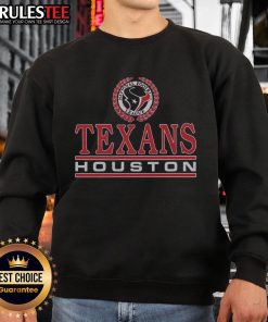 Awesome Houston Texans Crest Sweatshirt featuring team colors and logo, perfect for fans to show team spirit.