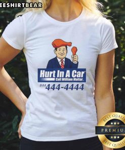 Awesome Hurt In A Car William Mattar Ladies Tee featuring a stylish design perfect for car accident awareness.