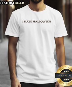 Awesome I Hate Halloween T-Shirt featuring a humorous design, perfect for those who dislike Halloween festivities.