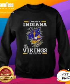 Alt Text: Awesome Minnesota Vikings fan sweatshirt, perfect for showing team pride while living in Indiana.