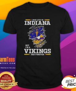 Awesome Minnesota Vikings fan t-shirt for Indiana residents, showcasing pride for the team with bold graphics.