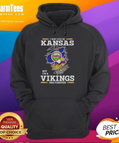 Awesome hoodie for Minnesota Vikings fans, showcasing pride even while living in Kansas.