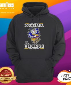 Awesome hoodie for Minnesota Vikings fans, showcasing pride despite living in Louisiana. Perfect for game day!