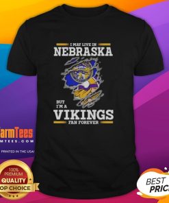 Awesome Minnesota Vikings fan T-shirt for Nebraska residents, showcasing team pride and loyalty in stylish design.