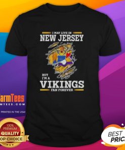 Awesome Minnesota Vikings fan t-shirt for New Jersey residents, showcasing team pride and loyalty to the Vikings.