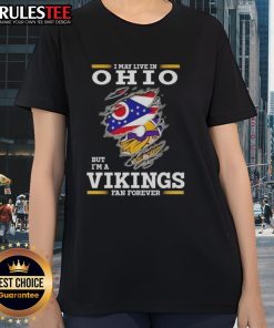Awesome ladies tee for Minnesota Vikings fans living in Ohio, showcasing team spirit and style.