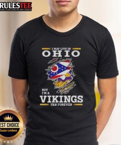 Awesome Ohio Minnesota Vikings fan T-shirt featuring bold graphics, perfect for showing team spirit anywhere.