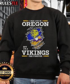 Awesome sweatshirt for Minnesota Vikings fans living in Oregon, showcasing team pride and style.