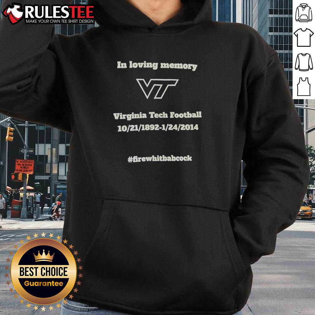 Awesome In Loving Memory Virginia Tech Football Hoodie Alt Text: Awesome In Loving Memory Virginia Tech Football Hoodie featuring team colors and logo, perfect for fans and remembrance.
