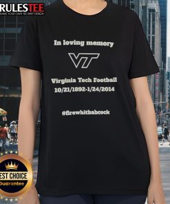 Awesome Virginia Tech Football Ladies Tee in loving memory, featuring team colors and stylish design for fans.