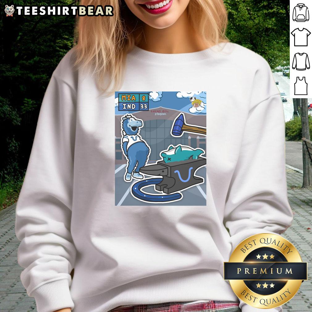Awesome Indianapolis Colts Demolish The Miami Dolphins Sweatshirt Awesome Indianapolis Colts demolish the Miami Dolphins sweatshirt featuring bold team graphics and vibrant colors.
