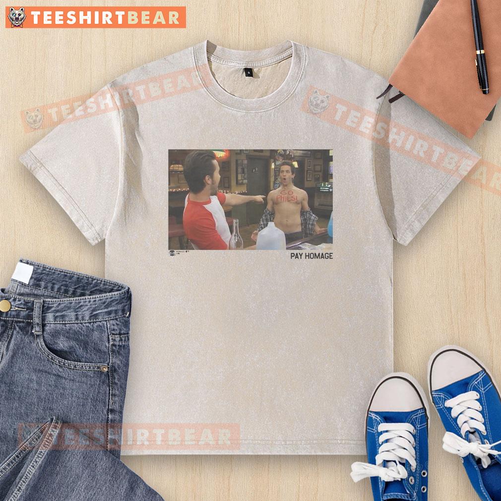 Awesome It'S Always Sunny In Philadelphia X Phillies Pay Washed T Shirt Awesome 'It's Always Sunny in Philadelphia' X Phillies pay-washed t-shirt showcasing vibrant design and team spirit.