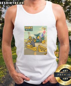 Awesome Jet Fuel Does Not Melt Steel Beams NYJ Tank Top featuring a bold graphic design and vibrant colors.