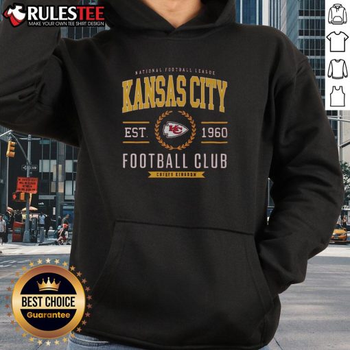 Alt Text: Stylish Kansas City Chiefs football club hoodie in red, perfect for fans to show team spirit during game day.