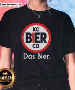 Awesome KC Bier Co Das Bier logo on a stylish ladies tee, perfect for beer enthusiasts and fashion lovers.