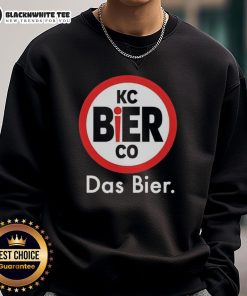 Alt Text: Awesome KC Bier Co Das Bier Logo Sweatshirt featuring a stylish design and cozy fit for craft beer enthusiasts.