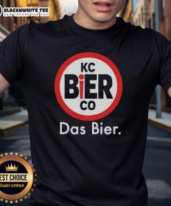 Alt Text: Awesome KC Bier Co Das Bier Logo T-Shirt featuring a vibrant logo design on a comfortable fabric. Perfect for beer lovers!