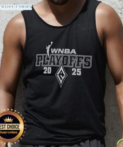 Alt Text: Awesome Las Vegas Aces 2025 WNBA Playoffs logo tank top featuring vibrant team colors and bold graphics.
