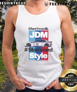Awesome Liberty Walk JDM Slammed Style Tank Top featuring a sleek design and vibrant graphics for car enthusiasts.