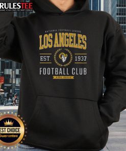 Awesome Los Angeles Rams Football Club hoodie featuring vibrant team colors and logo, perfect for game day style.