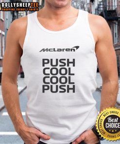 Awesome Martin Brundle Push Cool Cool Push tank top featuring a vibrant design and comfortable fit for racing fans.