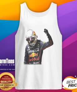 Alt Text: Awesome Max Verstappen Victory Graphic Tank Top featuring vibrant design celebrating Verstappen's racing triumphs.