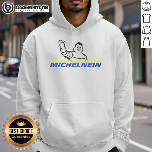 Awesome Michelnein Logo Hoodie featuring a stylish design and vibrant colors, perfect for casual wear.