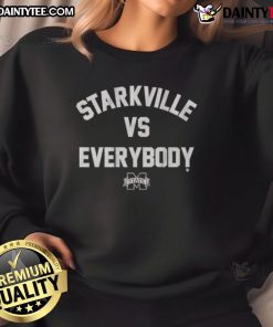 Awesome Mississippi State Bulldogs Starkville Vs. Everybody sweatshirt featuring bold graphics and comfortable fit.