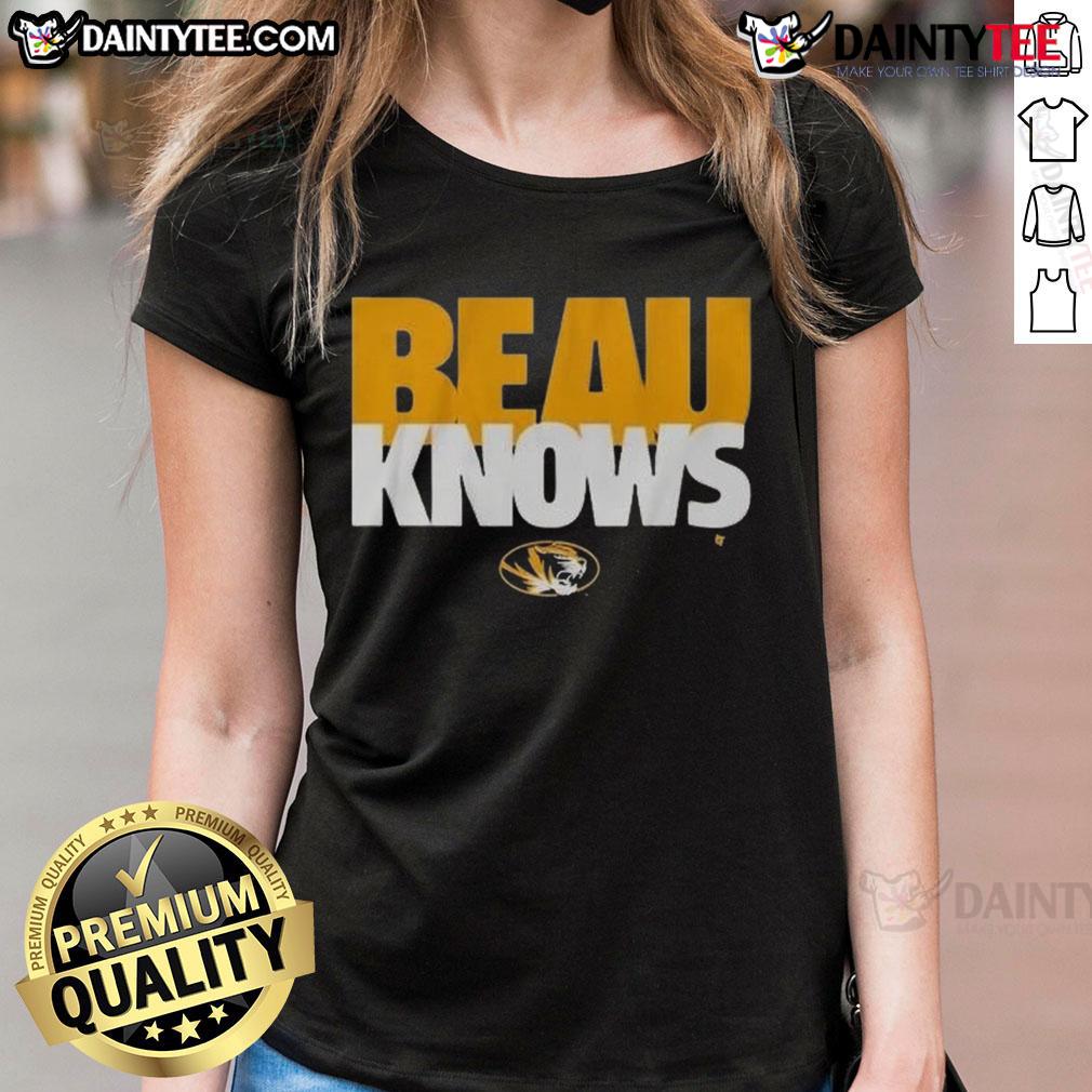 Awesome Missouri Football Beau Pribula Knows Ladies Tee Awesome Missouri Football Tee featuring Beau Pribula, perfect for ladies who support their team.