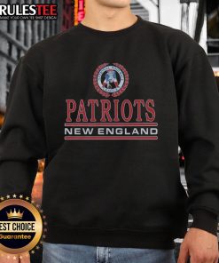 Awesome New England Patriots crest sweatshirt showcasing team pride with bold logo and comfortable design.