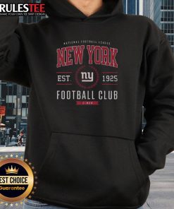 Awesome New York Giants football club hoodie in blue and red, featuring the team logo and stylish design.