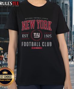 Awesome New York Giants Football Club ladies tee featuring team colors and logo, perfect for fans and game day.