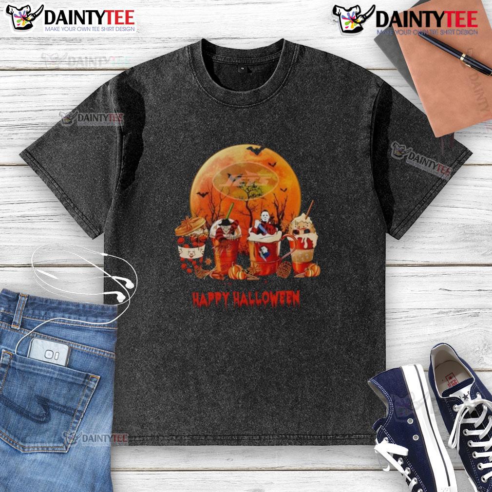 Awesome New York Jets Happy Halloween Coffee Washed T Shirt Awesome New York Jets Happy Halloween coffee-washed t-shirt featuring festive design perfect for football fans.
