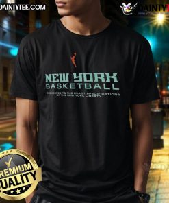 Awesome New York Liberty Legend Practice Performance T-Shirt showcasing team colors and logo, perfect for fans and athletes.