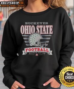 Ohio State Buckeyes Stripe Splash Sweatshirt featuring vibrant colors and team logo, perfect for game day and casual wear.