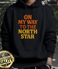Awesome On My Way To The North Star Hoodie featuring a stylish design perfect for cozy, starry night adventures.