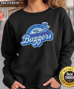 Awesome Ontario Tower Buzzers 2025 sweatshirt featuring a vibrant logo and sporty design for fans.